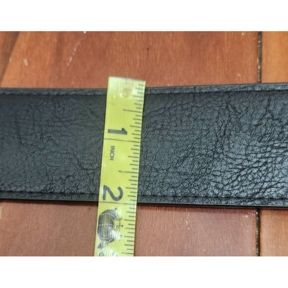 Black Leather Adjustable Bag Strap40"Wide Shoulder Replacement Strap Metal Clasp - Picture 10 of 10